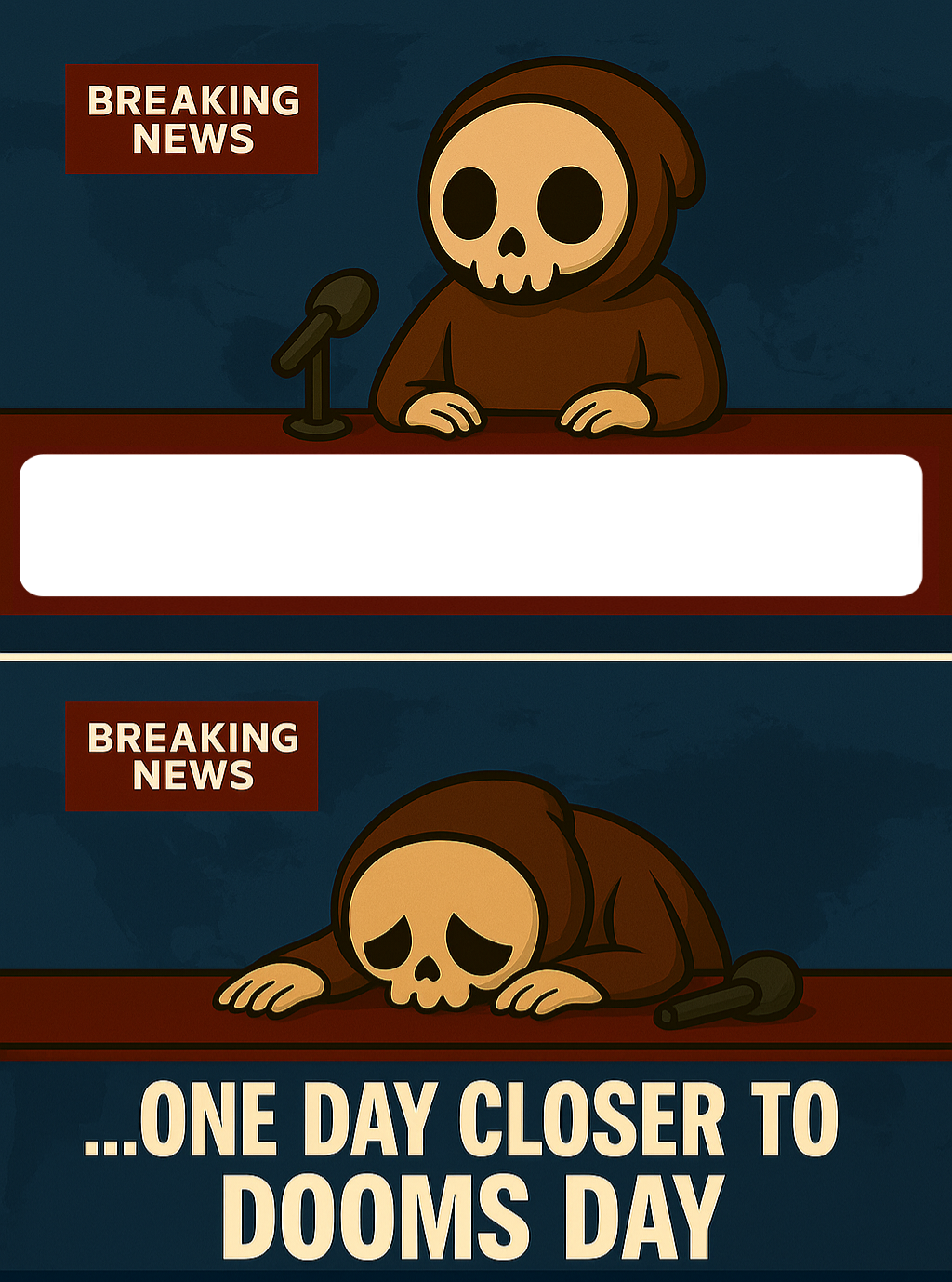 DOOMSdayNEWS Blank Meme Template