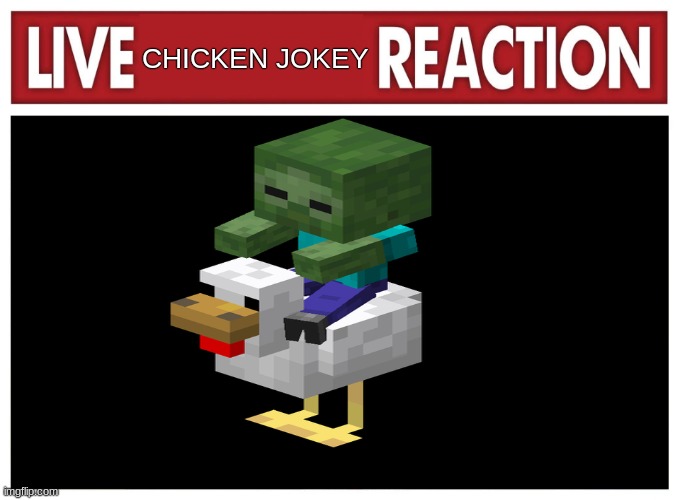 Live reaction | CHICKEN JOKEY | image tagged in live reaction | made w/ Imgflip meme maker