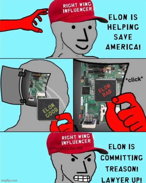 Elon bad now | image tagged in elon musk,donald trump,trump,maga,nevertrump,trump supporter | made w/ Imgflip meme maker