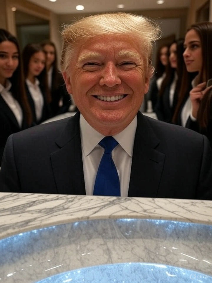 donald trump girls bathroom perversion pedophile Blank Meme Template