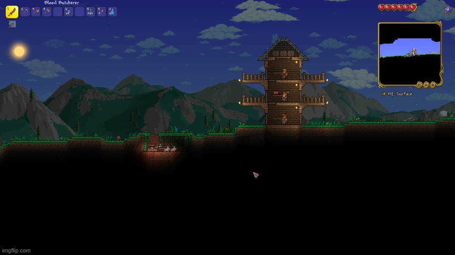 Started a new playthrough | image tagged in terraria | made w/ Imgflip meme maker