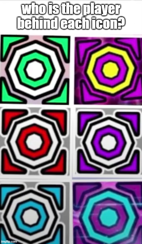 i got all 6 right i need to touch grass | who is the player behind each icon? | made w/ Imgflip meme maker