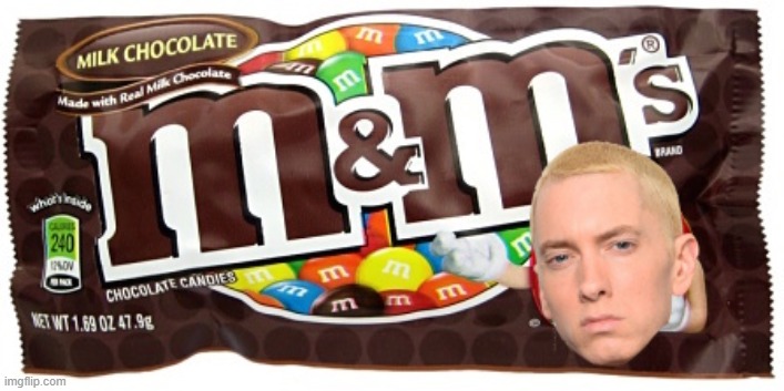 ;3 | image tagged in m m wrapper | made w/ Imgflip meme maker