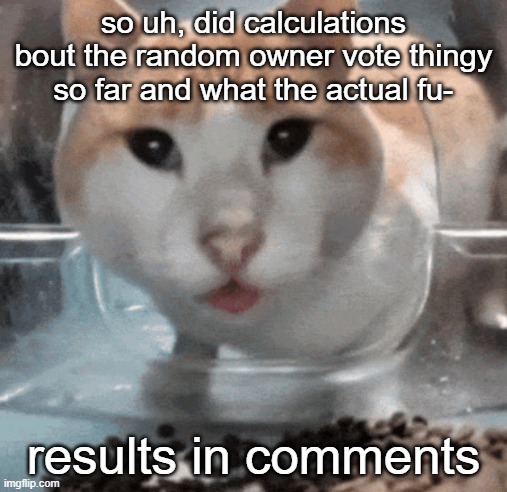 sans of topic | so uh, did calculations bout the random owner vote thingy so far and what the actual fu-; results in comments | image tagged in mr shock stare,sans of topic | made w/ Imgflip meme maker