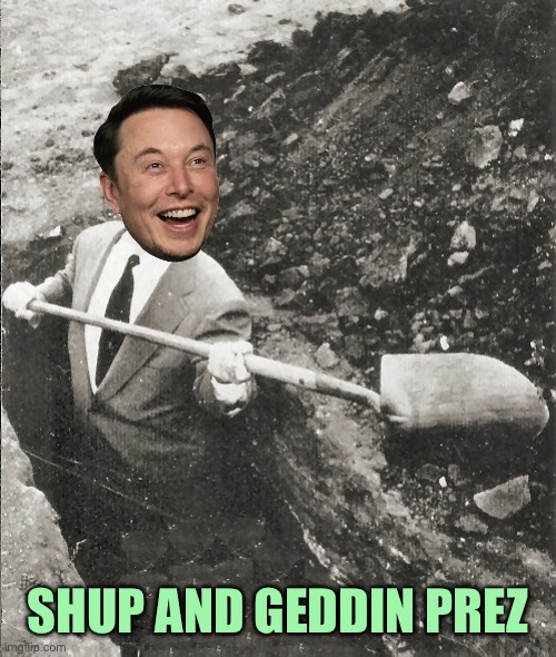 Hitchcock Digging Grave | SHUP AND GEDDIN PREZ | image tagged in hitchcock digging grave | made w/ Imgflip meme maker