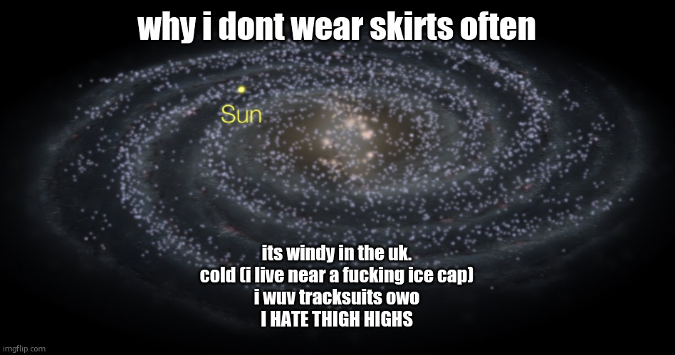 Your exact location but better | why i dont wear skirts often; its windy in the uk.
cold (i live near a fuсking ice cap)
i wuv tracksuits owo
I HATE THIGH HIGHS | image tagged in your exact location but better | made w/ Imgflip meme maker