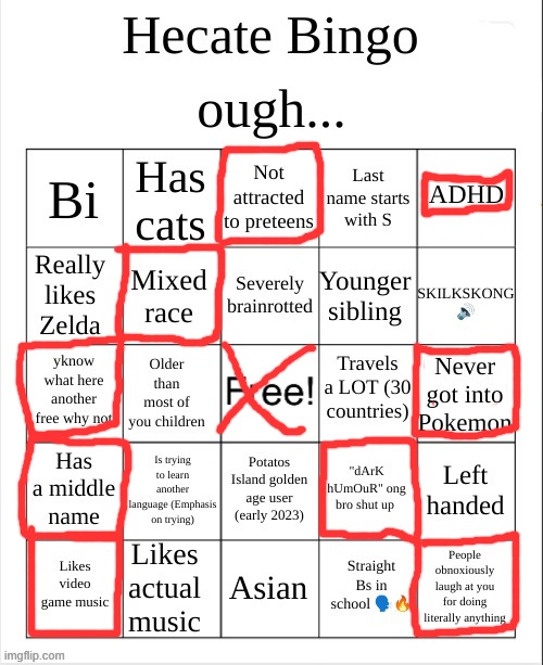 might as well join in | image tagged in hecate bingo | made w/ Imgflip meme maker