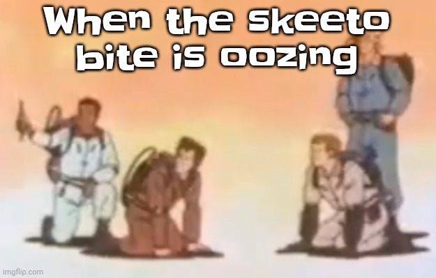 Wyoming population lore | When the skeeto bite is oozing | image tagged in wyoming population lore | made w/ Imgflip meme maker