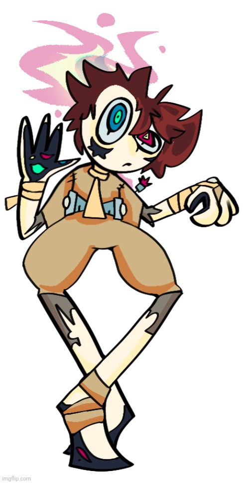 This is ulex, a character I made. They were taken in by a lab when they were 3 months old and they have been experimented on | made w/ Imgflip meme maker