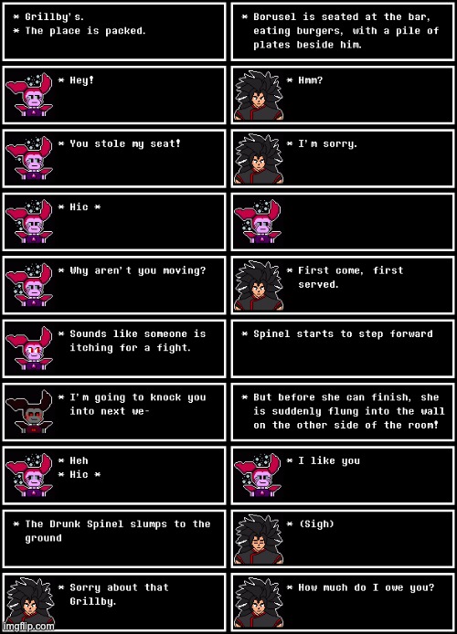 Bar Fight | image tagged in drunk spinel | made w/ Imgflip meme maker