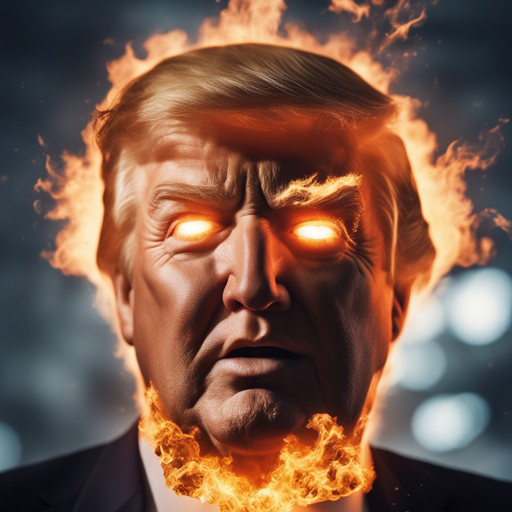 Trump is showing off to exert power that's getting away from him Blank Meme Template