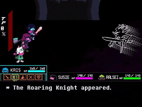 The Roaring Knight Battle (Deltarune Chapter 3) Blank Meme Template