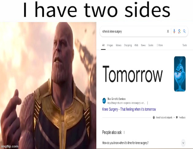 I have two sides | image tagged in i have two sides | made w/ Imgflip meme maker