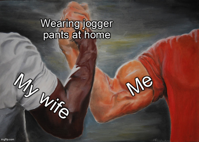 jogger pants wife