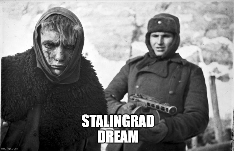 Stalingrad | STALINGRAD
DREAM | image tagged in stalingrad | made w/ Imgflip meme maker