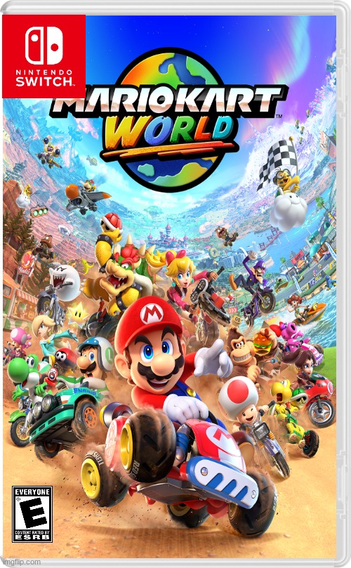 What if Mario Kart World was on Switch 1? | image tagged in mario kart | made w/ Imgflip meme maker