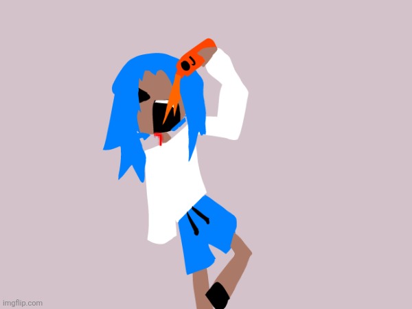 Thirsty ahh humanized grover(blood on grover's mouth is a marker stain) | image tagged in thirsty,orange juice,sesame street,fanart,drinking | made w/ Imgflip meme maker