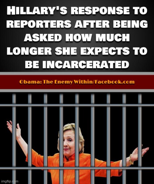 In a perfect world... | image tagged in hillary clinton,lock her up,donald trump,politics | made w/ Imgflip meme maker