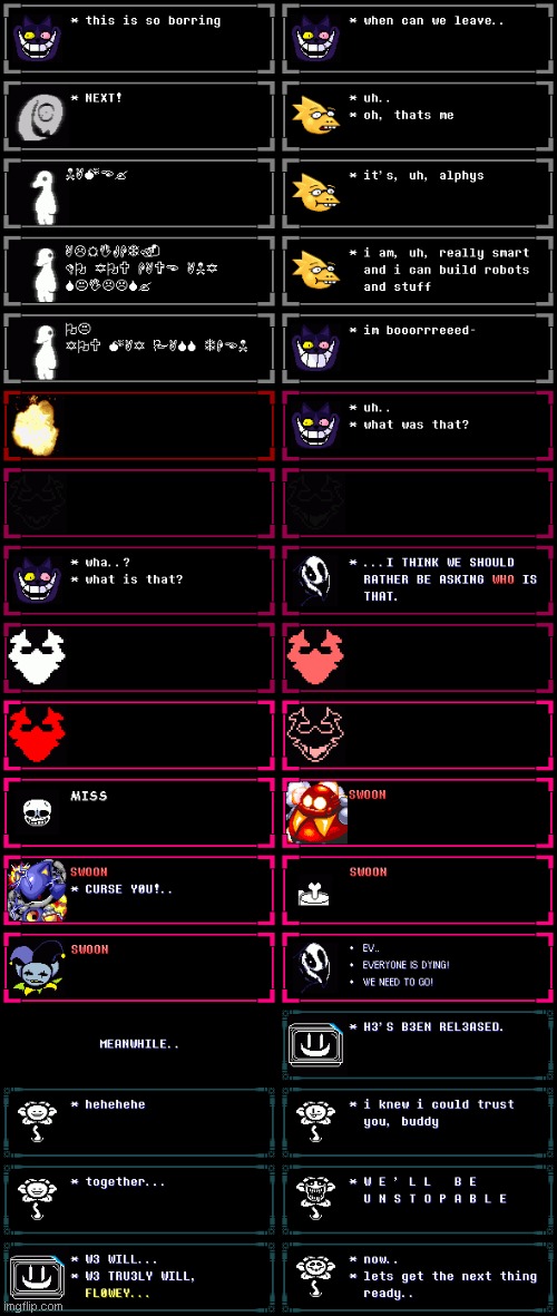 chapter 1 episode 8: the ☜︎☝︎☝︎ | image tagged in the egg wingdings was a refrence to the knight bruh | made w/ Imgflip meme maker