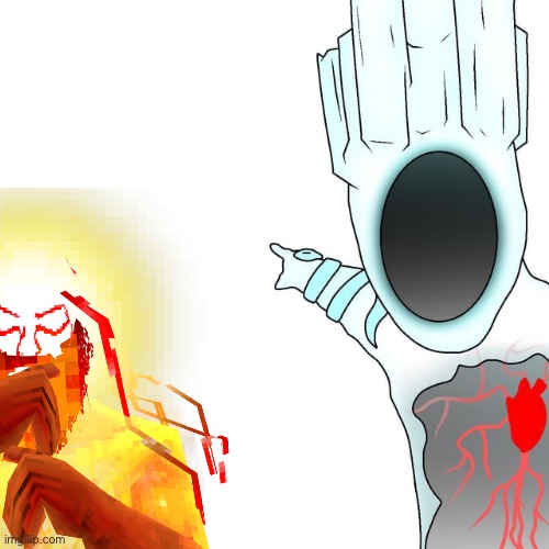 Minos Pointing | image tagged in minos pointing | made w/ Imgflip meme maker