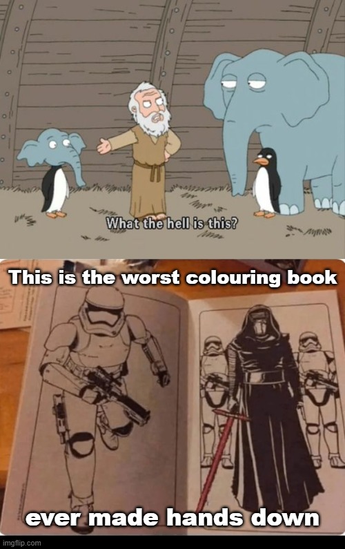 Did nobody take a look at this and go: "Wait a sec..."????? | This is the worst colouring book; ever made hands down | image tagged in what the hell is this,you had one job,colouring book,fail | made w/ Imgflip meme maker