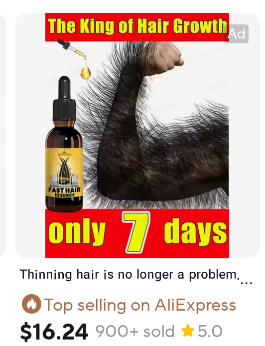 The king of hair growth Blank Meme Template