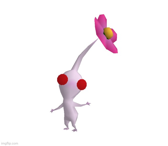I think I'm obsessed | image tagged in white pikmin model | made w/ Imgflip meme maker