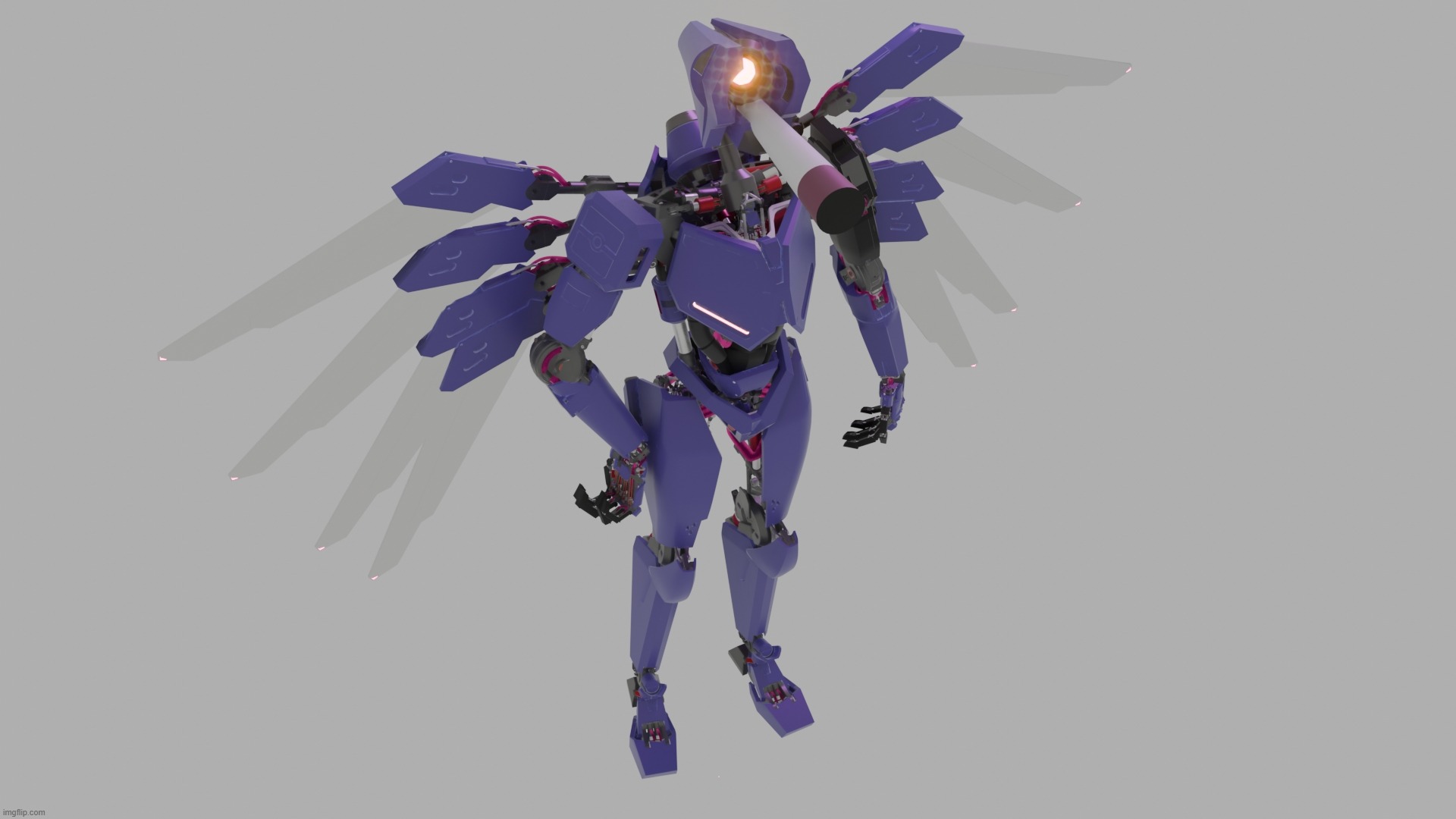 funni robot do funni thing | image tagged in blender | made w/ Imgflip meme maker