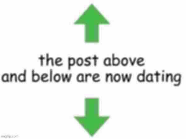 We do a little trolling | image tagged in the post above and below are now dating | made w/ Imgflip meme maker