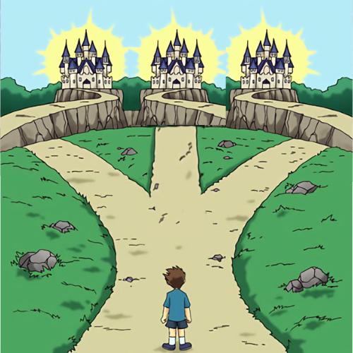 3 paths and they all good Blank Meme Template
