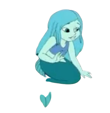 blue mermaid Blank Meme Template