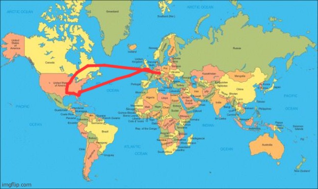 i started my flight in Belgium, Brussels (cux i was ther last session) Then went to Heathrow, WTC and then London | image tagged in world map | made w/ Imgflip meme maker