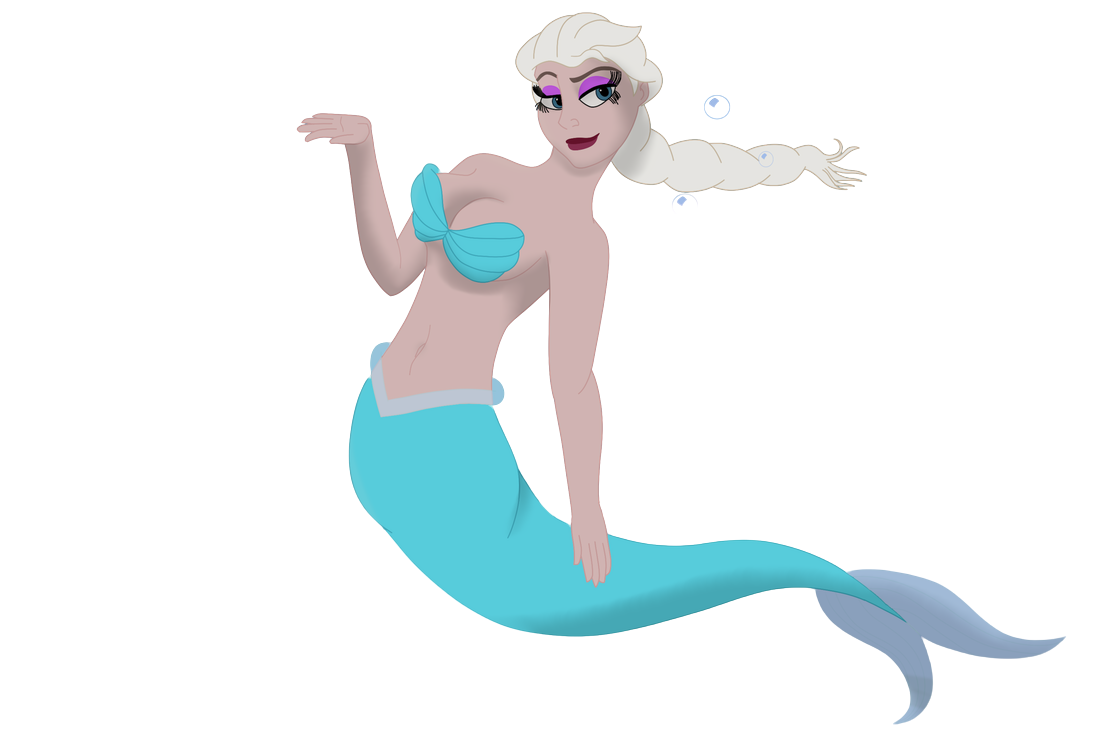 mermaid elsa Blank Meme Template