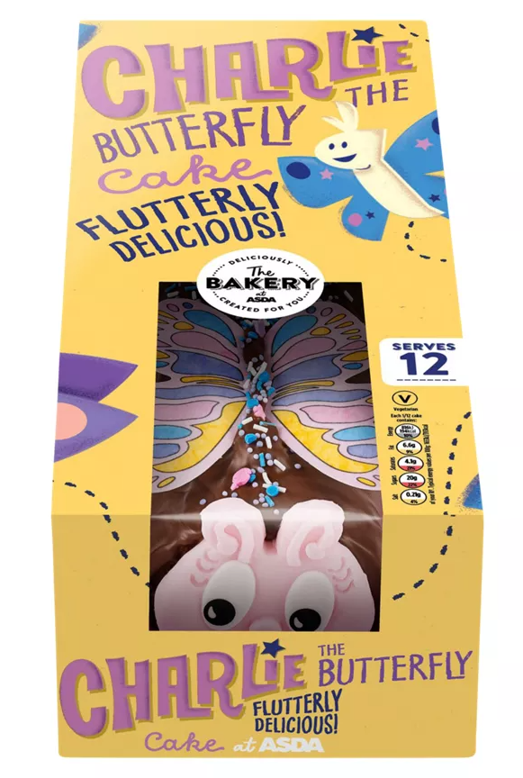 Charlie The Butterfly Asda Cake Blank Meme Template