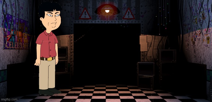 How do I get rid of him | image tagged in fnaf 2 office | made w/ Imgflip meme maker