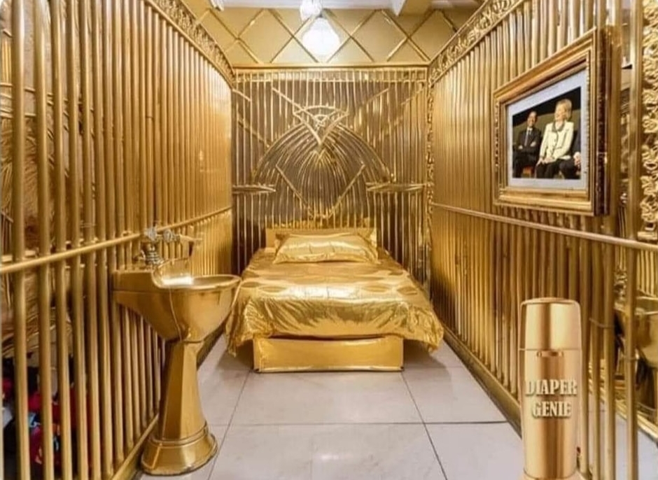 The Trump Room at the federal pen, for our Convicted Felon Blank Meme Template