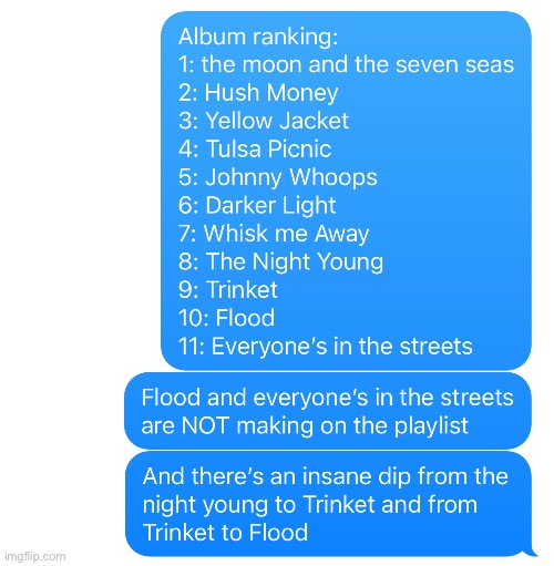 Ranking the songs in Dispatch’s new album | made w/ Imgflip meme maker