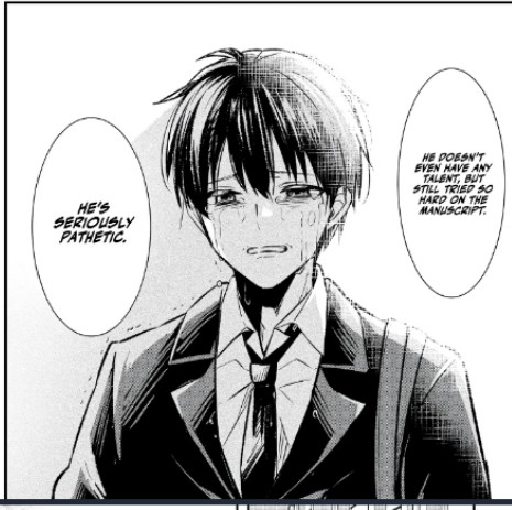 Anime boy crying Blank Meme Template