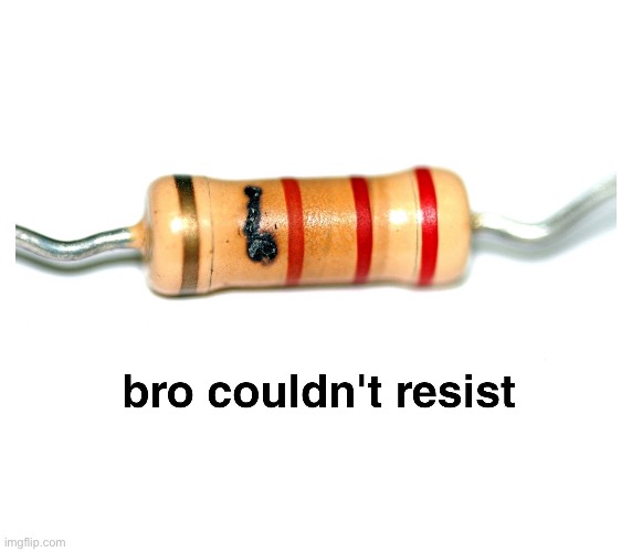 Resistance | image tagged in resist,resistor | made w/ Imgflip meme maker