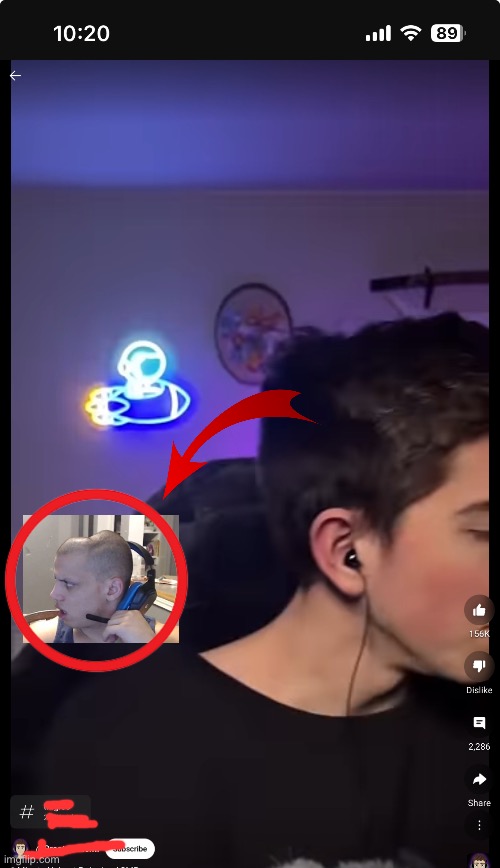I was watching this short and this dude’s headset sent is MASSIVE | image tagged in msmg | made w/ Imgflip meme maker