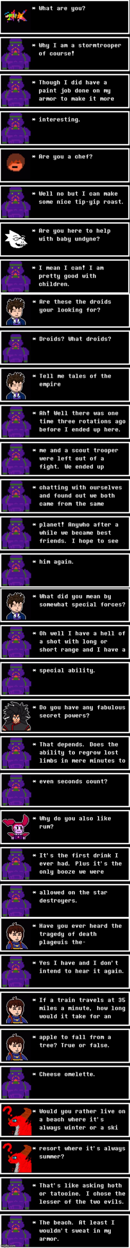 Oc QnA results | image tagged in qna,oc,star wars,idk,topic sans | made w/ Imgflip meme maker