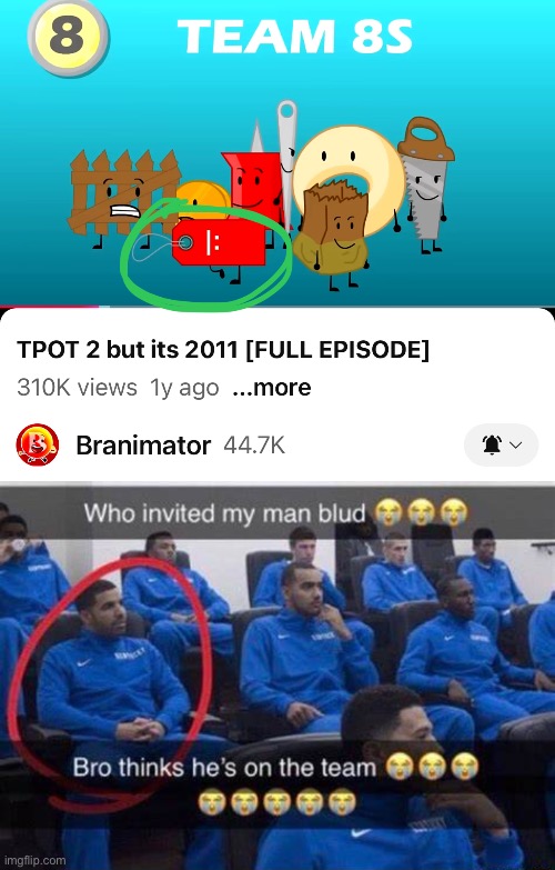 image tagged in bro thinks he's on the team | made w/ Imgflip meme maker