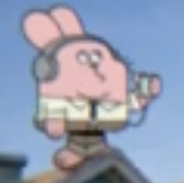 richard watterson standing on the roof Blank Meme Template