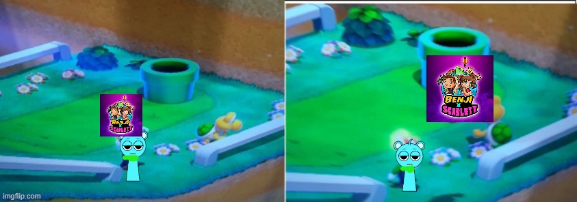 Me throwing out benjixscarlett | image tagged in luigi betrays mario | made w/ Imgflip meme maker