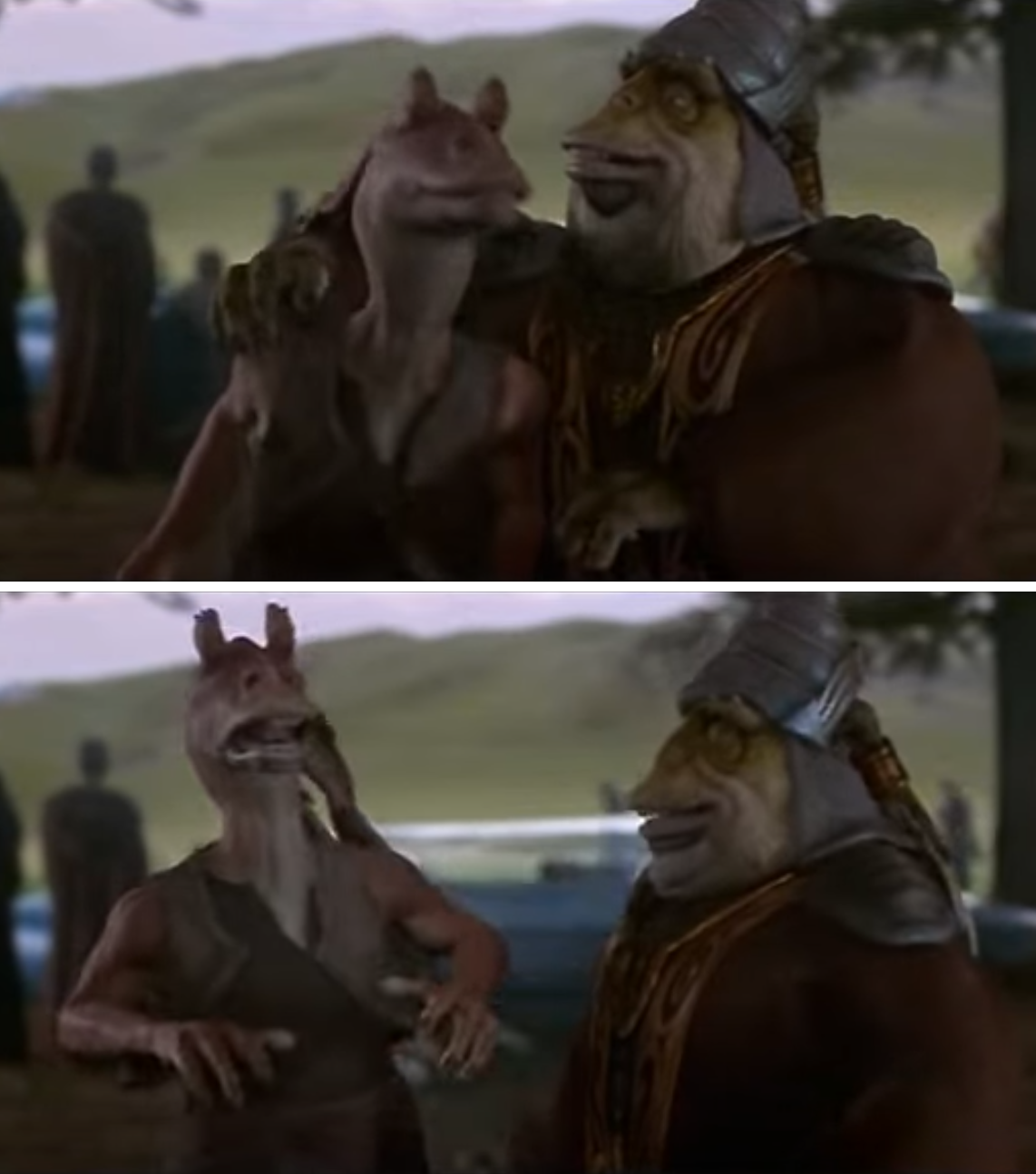 jar jar Blank Meme Template