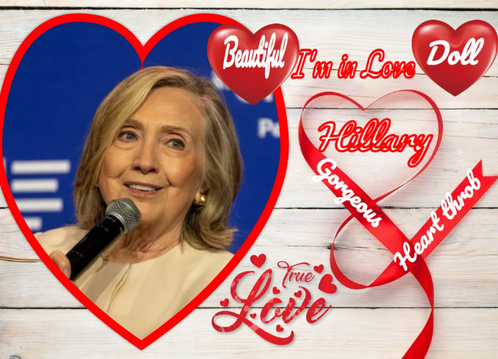 Hillary Heart Throb Blank Meme Template