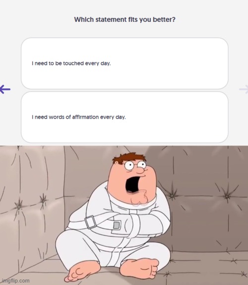 image tagged in peter griffin insane asylum | made w/ Imgflip meme maker