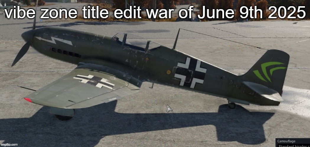 Nvidia plane | vibe zone title edit war of June 9th 2025 | image tagged in nvidia plane | made w/ Imgflip meme maker