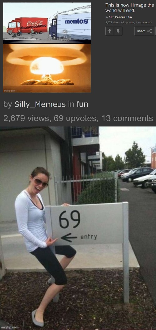 image tagged in 69 street sign | made w/ Imgflip meme maker
