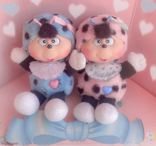 Cococinel (Cocomiel)1992: Babicinel (Babimiel) | image tagged in monchhichi,cococinel,kawaii pink,vintage pink toys,rubber face plush,vintage toys | made w/ Imgflip meme maker